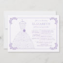 Search for lavender purple dress invitations Gown