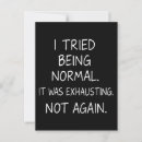 Search for exhausted postcards Humour