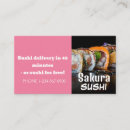 Search for sushi business cards Elegant