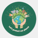Search for environmental sustainability stickers Save the planet