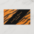 Search for tiger business cards Nature