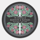 Search for silver and black wedding stickers Elegant