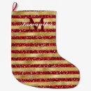 Search for gold glitter monogram christmas stockings Glam