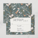 Search for butterflies rsvp cards Sage green