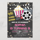 Search for girls movie night invitations Popcorn