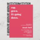 Search for zebra graduation invitations Girl