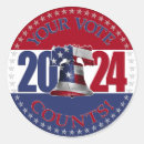 Search for your vote counts stickers Usa