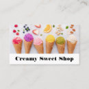 Search for flavours business cards Sweets