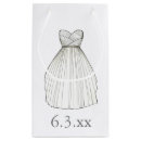Search for wedding dress gift bags For her