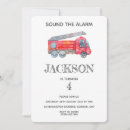 Search for fireman birthday invitations Modern