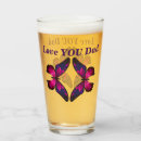 Search for love beer glasses Love you dad