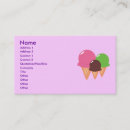 Search for kawaii food business cards Ice cream