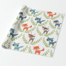 Search for fox wrapping paper Cute