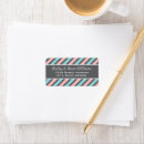 Search for pink stripe return address labels Modern