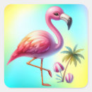 Search for cute pink cartoon bird stickers Tropical