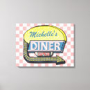Search for 1950 canvas prints Diner