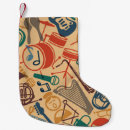 Search for musical instrument christmas stockings Illustration