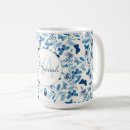 Search for blue and cream mugs Flowers
