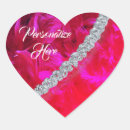Search for red diamonds stickers Heart