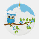 Search for blue owl christmas tree decorations Kids