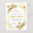 Search for happy first bee day invitations Boho rustic modern
