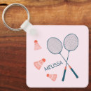 Search for badminton racket key rings Birdie