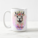 Search for pink llama mugs Alpaca