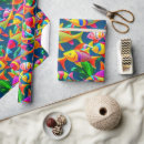 Search for ocean life wrapping paper Tropical