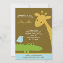 Search for alligator baby shower invitations Safari