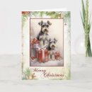 Search for schnauzer christmas cards Vintage