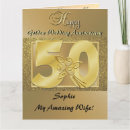 Search for wife 50th anniversary cards For her