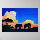 Search for africa silhouette posters Elephant