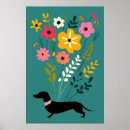 Search for vintage dachshund posters Flowers