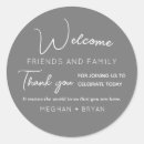 Search for welcome wedding stickers Typography
