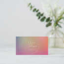 Search for misty business cards Gradient