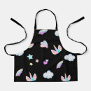 Search for unicorn face aprons Rainbow