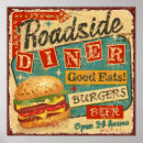 Search for diner signs posters Vintage