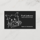 Search for vector illustration business cards Cat
