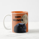 Search for full moon coffee mugs Black cat