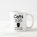 Search for fun facts mugs Black cat