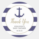 Search for anchor thank you stickers Baby shower
