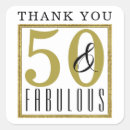 Search for thank you 50 birthday stickers Typography