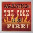 Search for fire sign posters Red