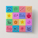 Search for feline square badges Pattern