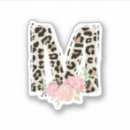 Search for floral alphabet stickers Letter m