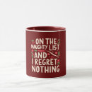Search for naughty list mugs Regret