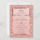 Search for foil quinceanera invitations Glitter