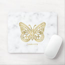Search for white butterfly mouse mats Gold