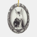 Search for black rabbit christmas tree decorations Black and white