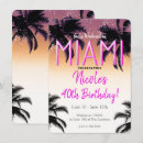 Search for miami beach party invitations Pink